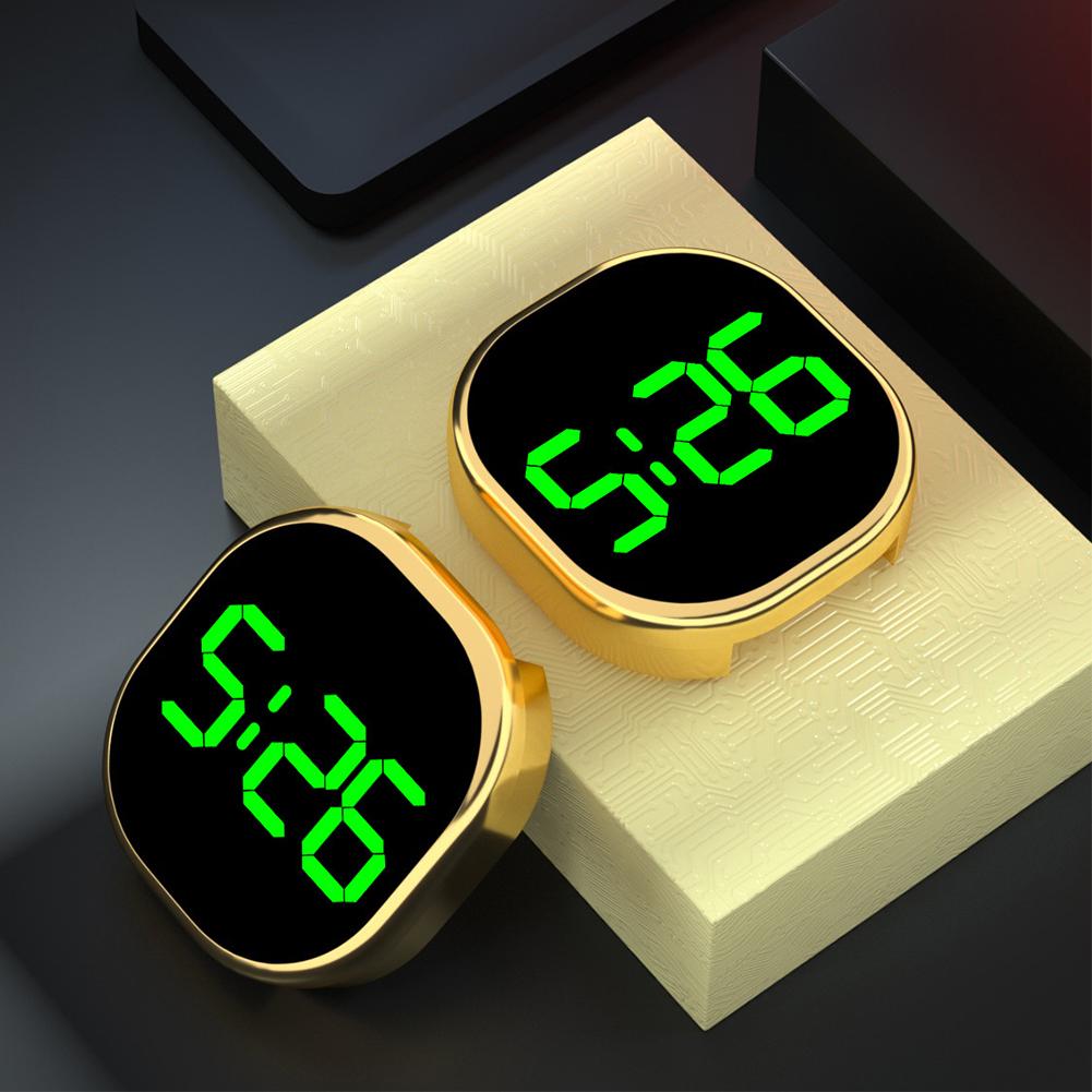 Electronics Gadgets For Car - นาฬิกาในรถยนต์ นาฬิกาอิเล็กทรอนิกส์สำหรับยานยนต์แบบเรืองแสง นาฬิกาดิจิตอลแบบติดภายในพร้อมสวิตช์สัมผัส จอแสดงผล LED ขนาดใหญ่