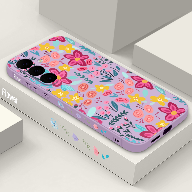 Samsung Galaxy A55 - ดอกไม้ลายดอกไม้เคสโทรศัพท์สำหรับซัมซุงกาแล็กซี่ A57 A17 A56 A16 A55