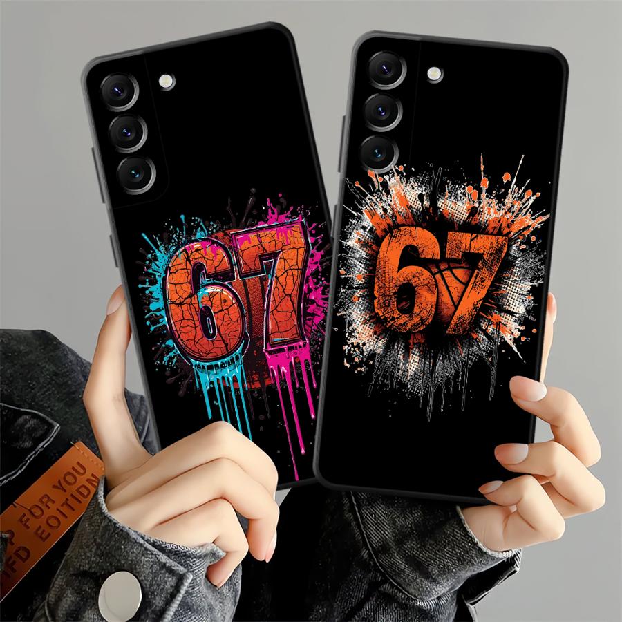 Samsung Galaxy A55 - เคสโทรศัพท์ลายกราฟฟิตี้บาสเก็ตบอล 67 สำหรับ Samsung Galaxy A57