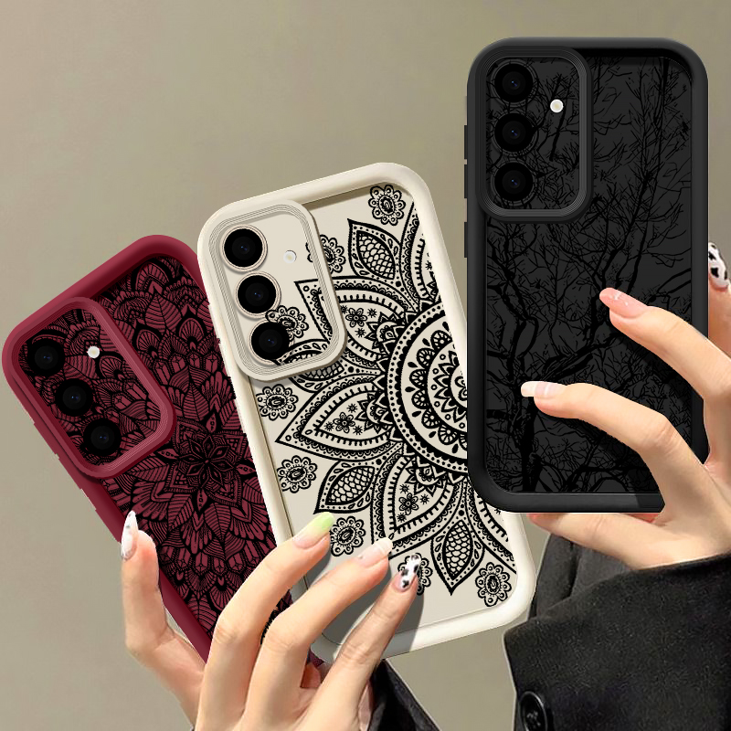 เคสลายดอกไม้สไตล์เรโทรสำหรับ S - Samsung Galaxy A55 บทวิจารณ์และราคา