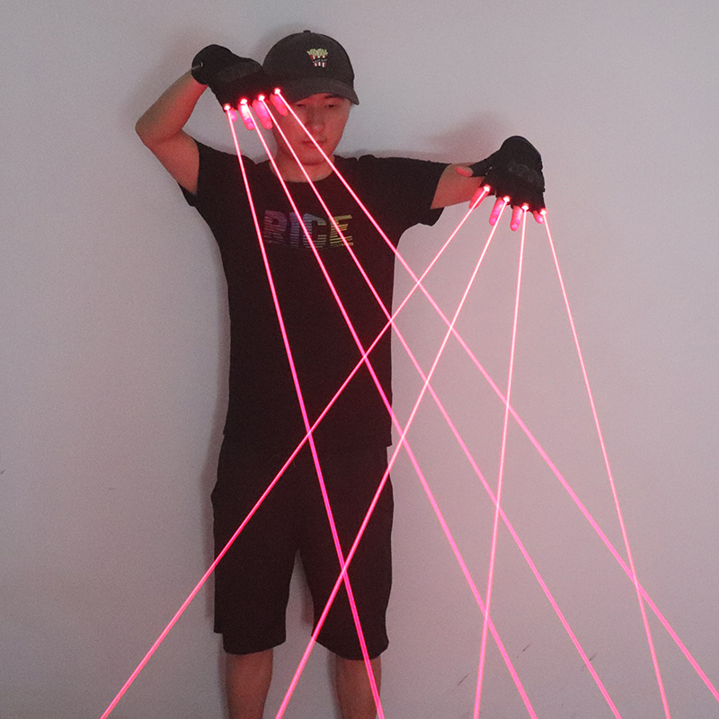 ถุงมือเลเซอร์สีแดง650nm ถุงมือ - Led Gloves Music บทวิจารณ์และราคา