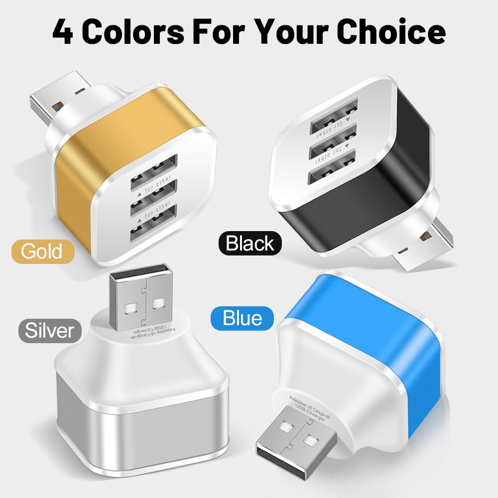 อะแดปเตอร์ช่องเสียบ USB 3 พอร์ - Electronics Gadgets For Car บทวิจารณ์และราคา