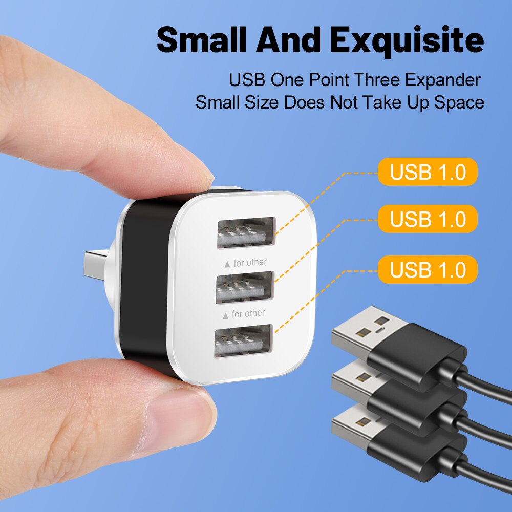 อะแดปเตอร์ช่องเสียบ USB 3 พอร์ - Electronics Gadgets For Car บทวิจารณ์และราคา