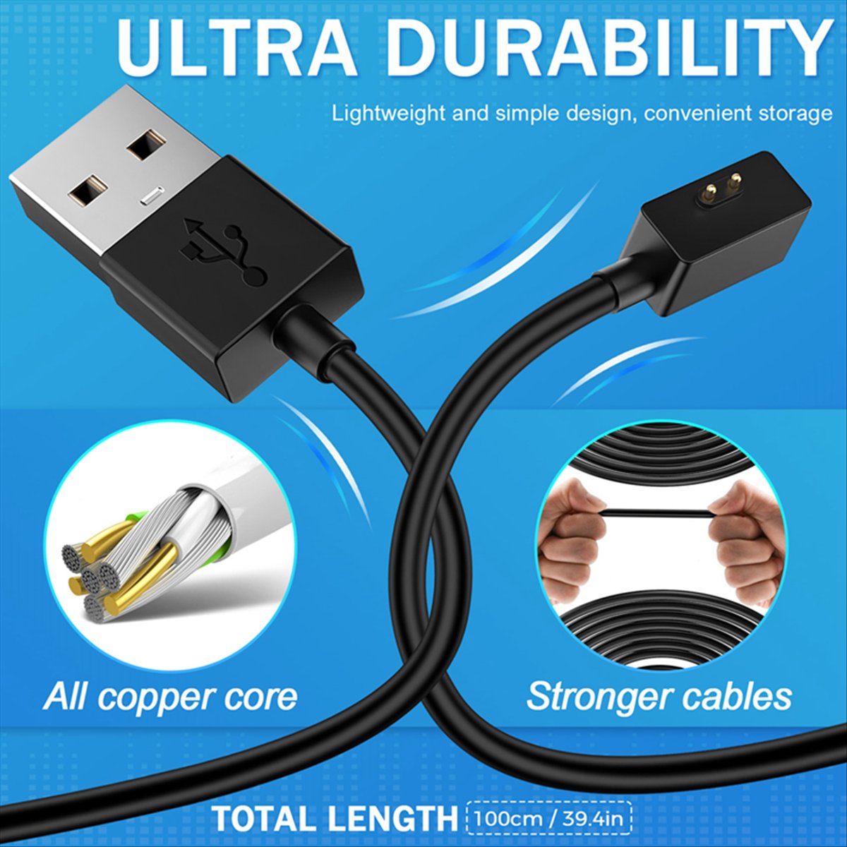 สายชาร์จเร็วสำหรับนาฬิกาสมาร์ท - Magnetic Charging Cable บทวิจารณ์และราคา