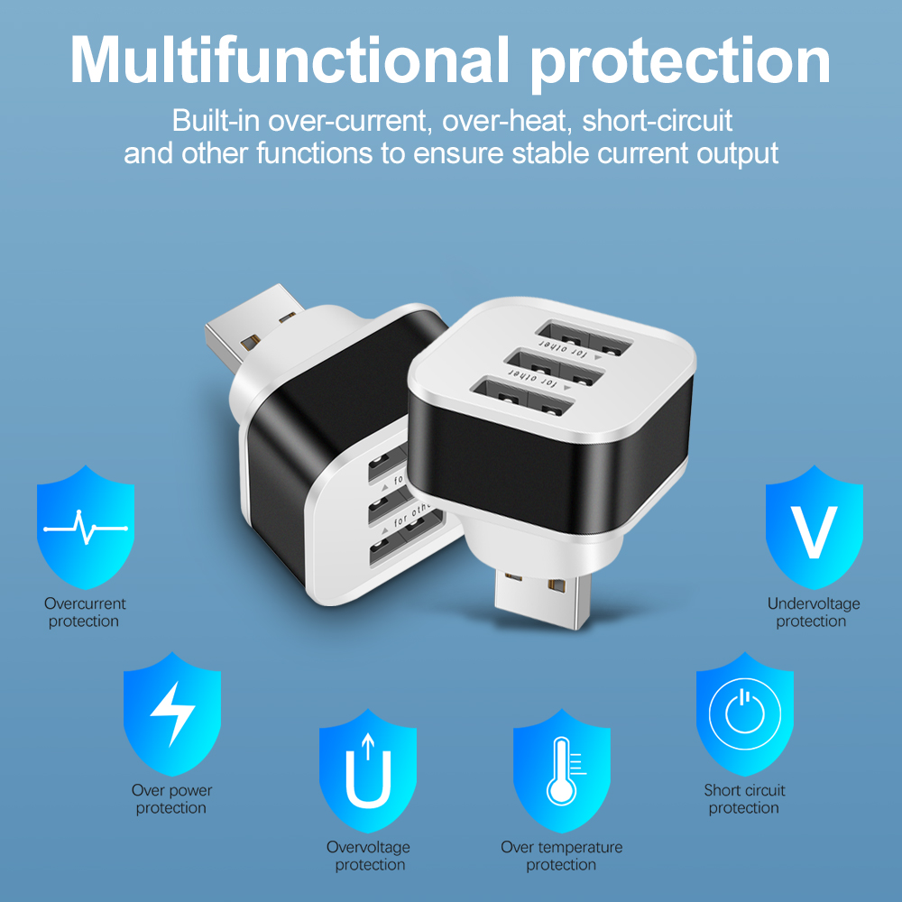 3 พอร์ตช่องเสียบ USB อะแดปเตอร - Electronics Gadgets For Car บทวิจารณ์และราคา