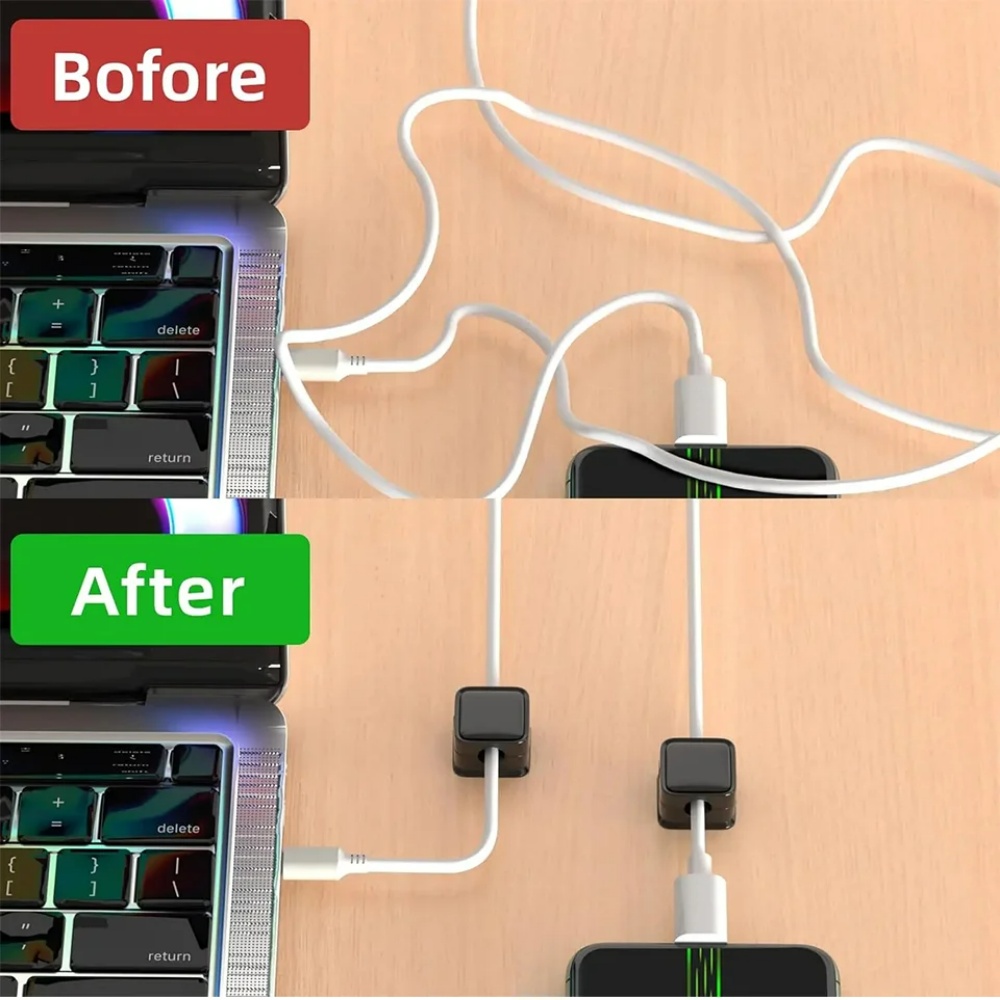 ที่เก็บสายเคเบิลแบบแม่เหล็ก ที - Magnetic Charging Cable บทวิจารณ์และราคา