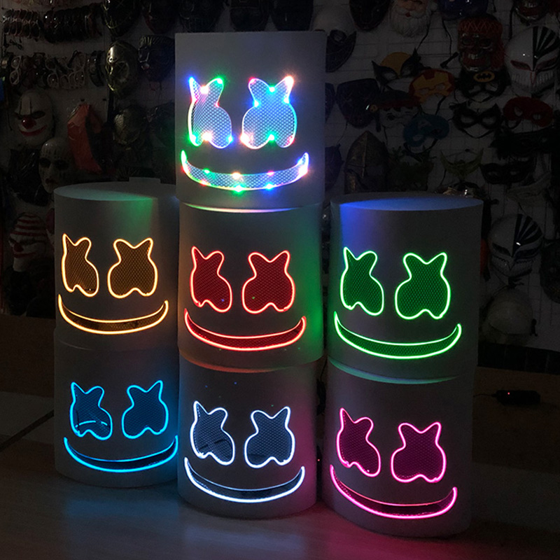 หน้ากากและถุงมือไฟ LED ดีเจ มา - Led Gloves Music บทวิจารณ์และราคา