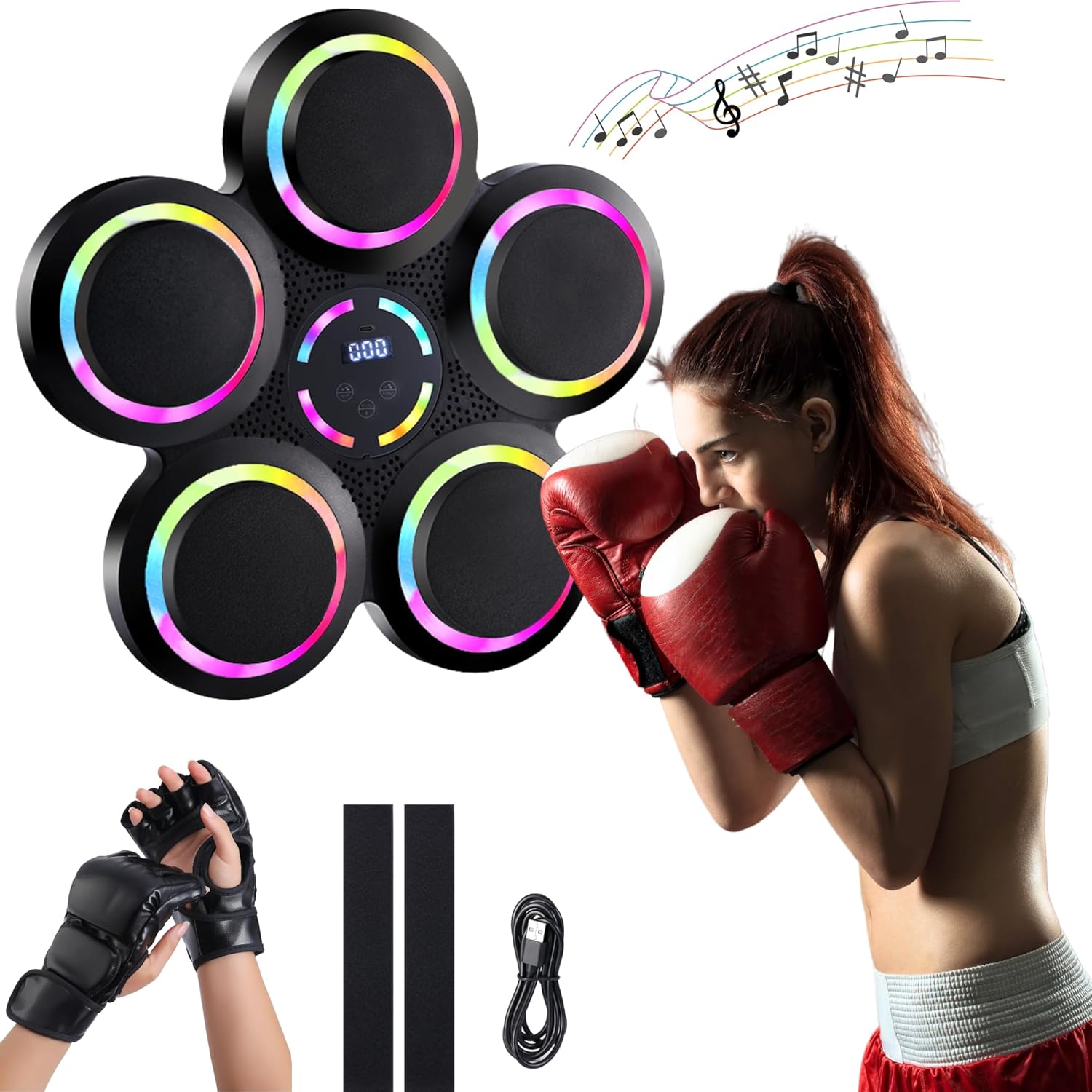 เครื่องออกกำลังกายอิเล็กทรอนิก - Led Gloves Music บทวิจารณ์และราคา