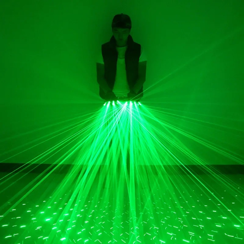 ถุงมือเลเซอร์สีเขียวเลเซอร์ Fl - Led Gloves Music บทวิจารณ์และราคา