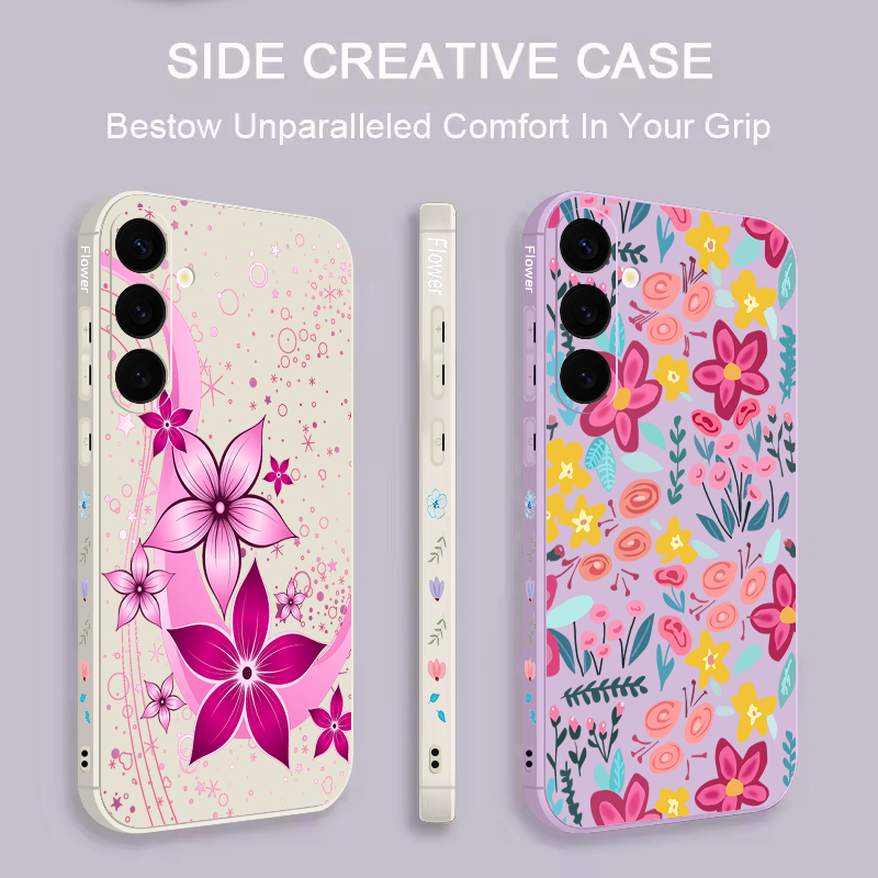 ดอกไม้ลายดอกไม้เคสโทรศัพท์สำหร - Samsung Galaxy A55 บทวิจารณ์และราคา