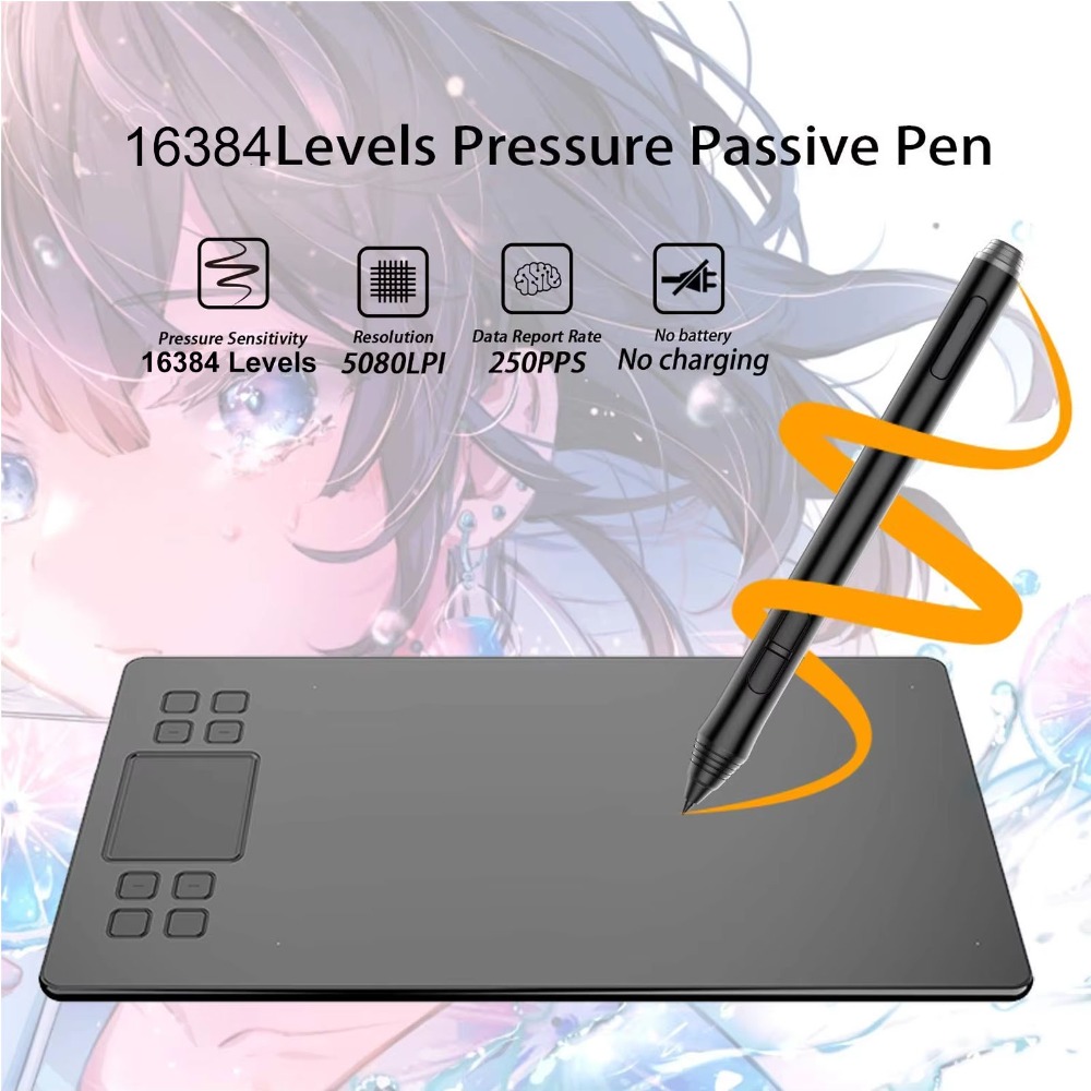 แท็บเล็ตสำหรับวาดภาพขนาด 10×6  - Digital Drawing Tablet บทวิจารณ์และราคา