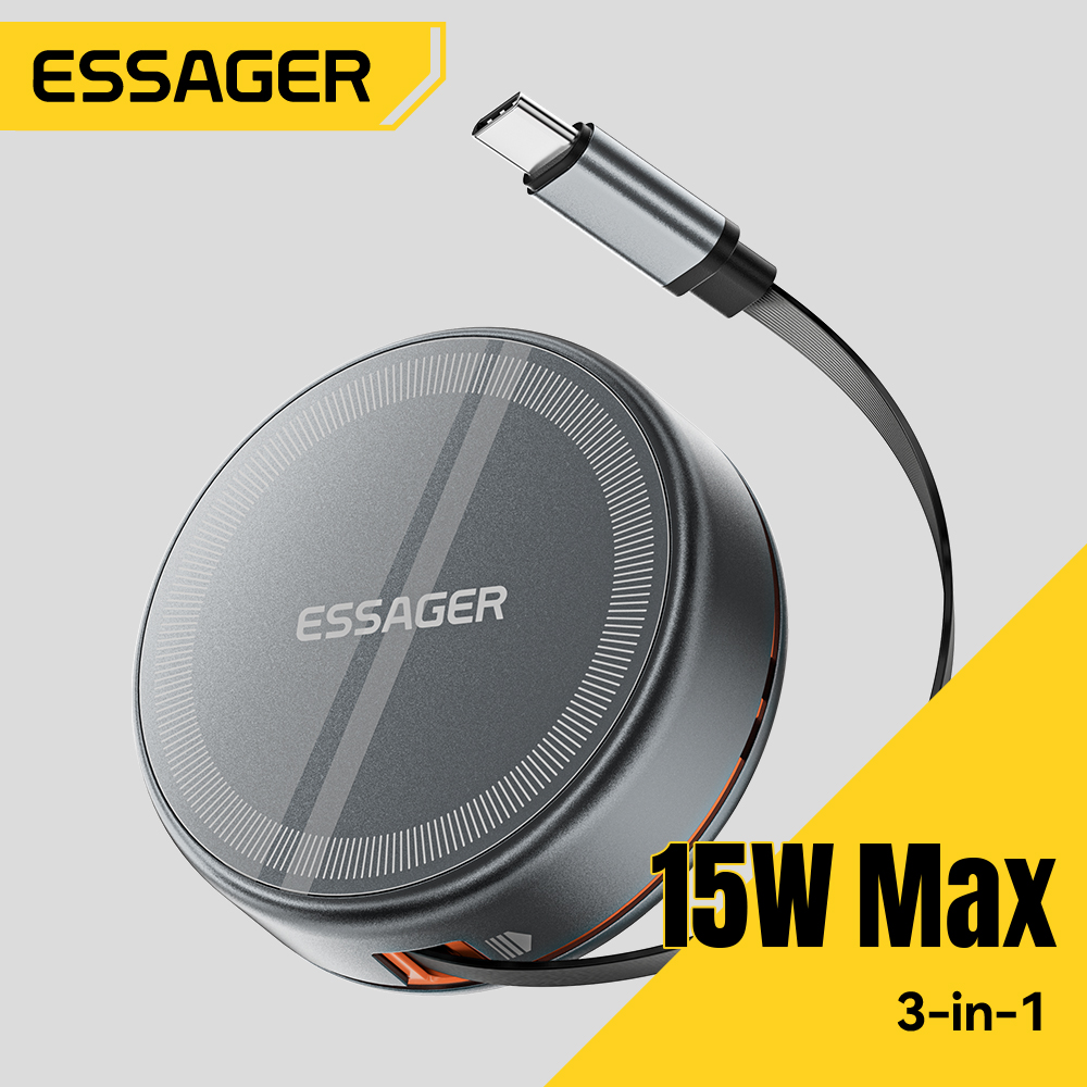 Essager 15W 3 in 1 Magnetic Wi - Magnetic Charging Cable บทวิจารณ์และราคา