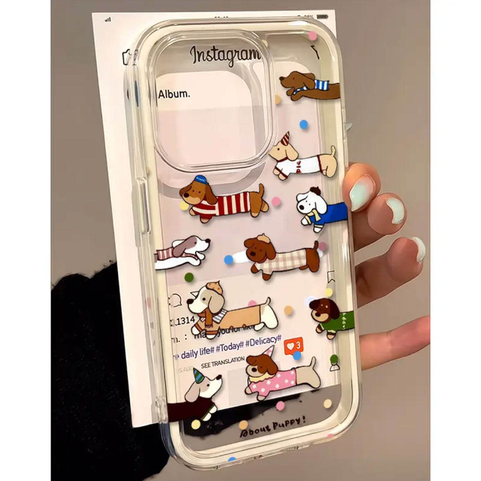 เคสใสลายสุนัขลายจุดน่ารัก 2in1 - Samsung Galaxy A55 บทวิจารณ์และราคา