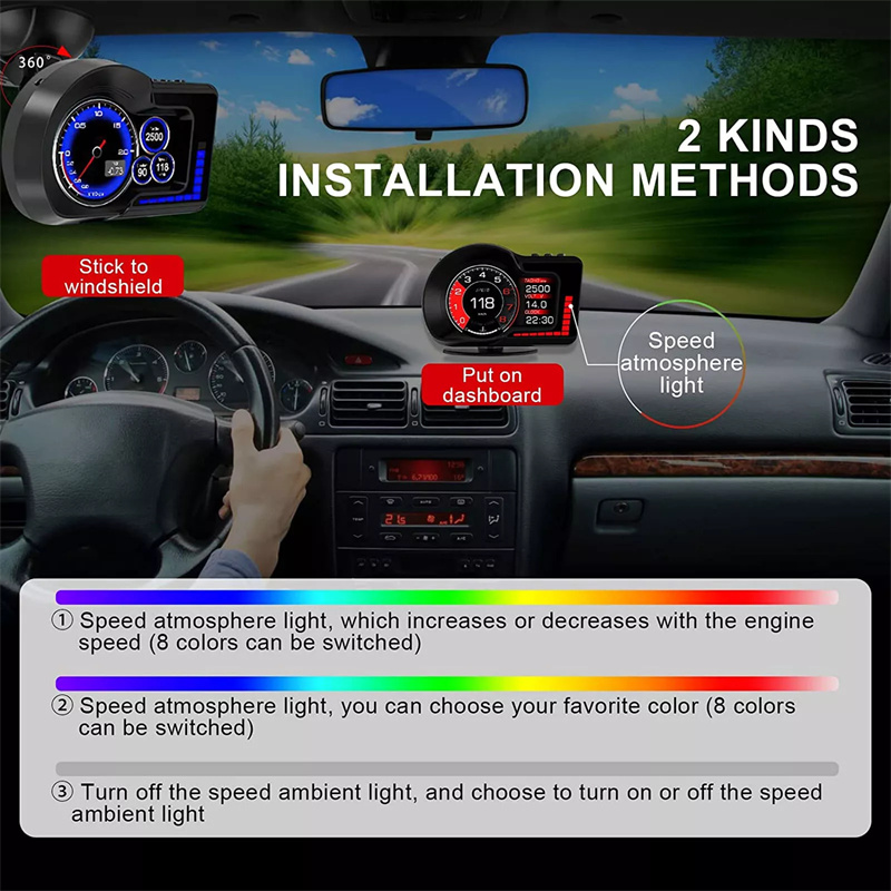 OBD GPS Dual ระบบ RPM Gauge Sp - Electronics Gadgets For Car บทวิจารณ์และราคา